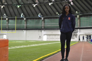 Tia Thevenin suffered a torn muscle connecting her gluteus maximus to her hamstring during her freshman year. 