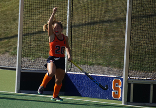 The Orange totaled just one shot in the first half. It rebounded with 12 second-half shots and two goals. 