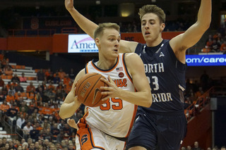 Buddy Boeheim finished with six rebounds, his highest total of the season.